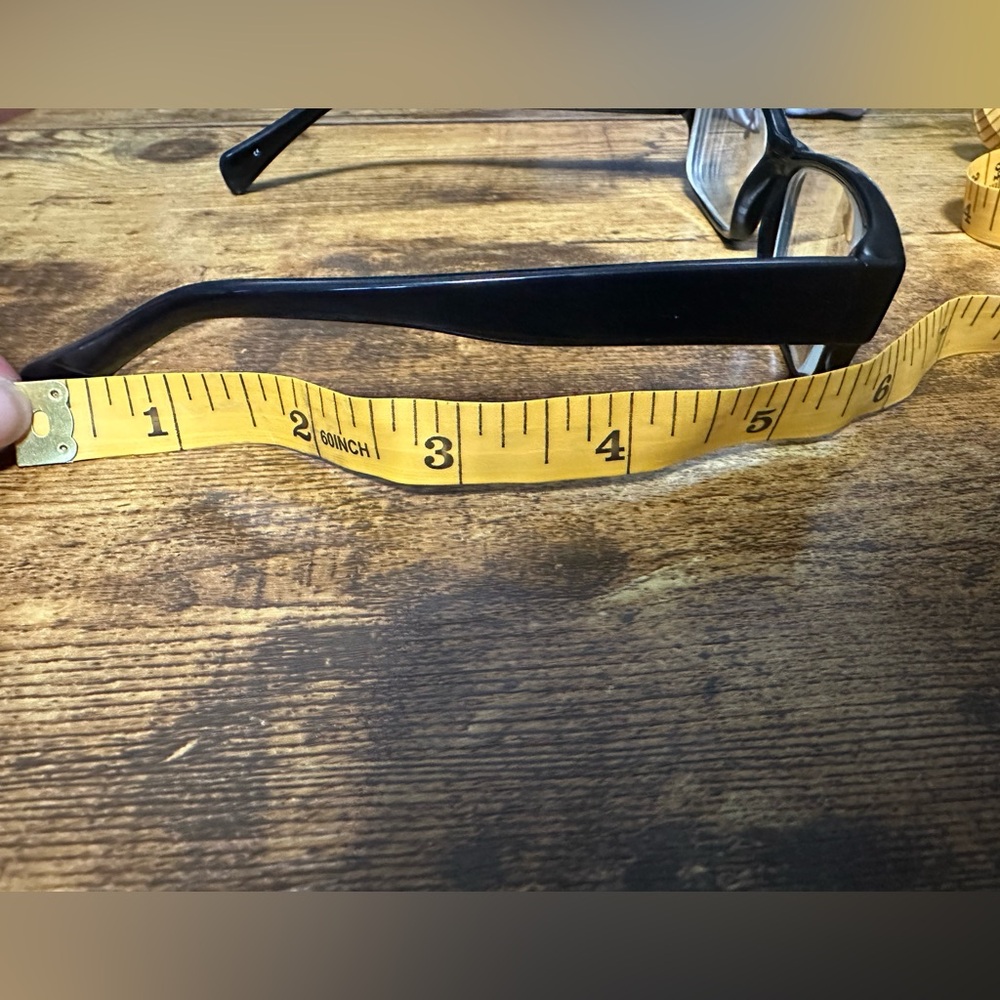 Black Rectangular Eyeglasses - Picture 5 of 5